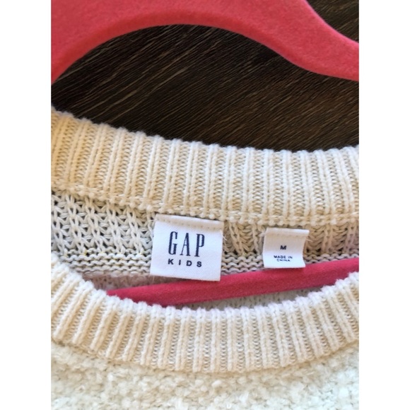 Gap Girls Ivory and Gold Sweater Dress - Picture 4 of 4